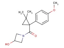 1-{[1-(4-methoxyphenyl)-2,2-dimethylcyclopropyl]carbonyl}azetidin-3-ol