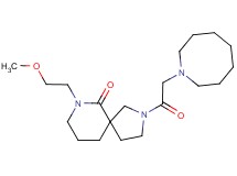 2-(azocan-1-ylacetyl)-7-(2-methoxyethyl)-2,7-diazaspiro[4.5]decan-6-one
