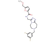 N-{[7-(3,5-difluorobenzyl)-6,7,8,9-tetrahydro-5H-[1,2,4]triazolo[4,3-d][1,4]diazepin-3-yl]methyl}-5-(methoxymethyl)-2-furamide