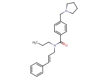 N-[(2E)-3-phenylprop-2-en-1-yl]-N-propyl-4-(pyrrolidin-1-ylmethyl)benzamide