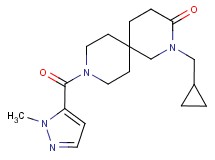 2-(cyclopropylmethyl)-9-[(1-methyl-1H-pyrazol-5-yl)carbonyl]-2,9-diazaspiro[5.5]undecan-3-one