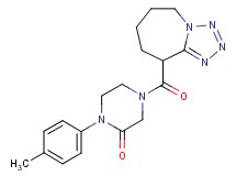 1-(4-methylphenyl)-4-(6,7,8,9-tetrahydro-5H-tetrazolo[1,5-a]azepin-9-ylcarbonyl)-2-piperazinone