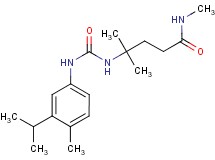 4-({[(3-isopropyl-4-methylphenyl)amino]carbonyl}amino)-N,4-dimethylpentanamide