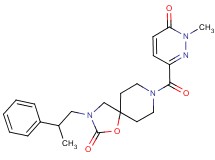 8-[(1-methyl-6-oxo-1,6-dihydropyridazin-3-yl)carbonyl]-3-(2-phenylpropyl)-1-oxa-3,8-diazaspiro[4.5]decan-2-one