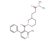 N,N-dimethyl-3-{1-[(2-methyl-4-phenyl-3-pyridinyl)carbonyl]-3-piperidinyl}propanamide