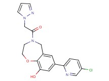 7-(5-chloropyridin-2-yl)-4-(1H-pyrazol-1-ylacetyl)-2,3,4,5-tetrahydro-1,4-benzoxazepin-9-ol