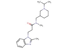 N-[(1-isopropyl-3-piperidinyl)methyl]-N-methyl-3-(2-methyl-1H-benzimidazol-1-yl)propanamide