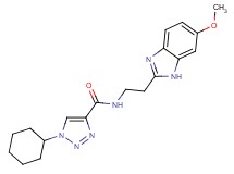 1-cyclohexyl-N-[2-(6-methoxy-1H-benzimidazol-2-yl)ethyl]-1H-1,2,3-triazole-4-carboxamide