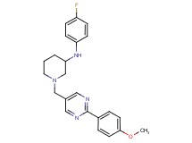 N-(4-fluorophenyl)-1-{[2-(4-methoxyphenyl)-5-pyrimidinyl]methyl}-3-piperidinamine
