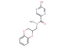 N-(2,3-dihydro-1,4-benzodioxin-2-ylmethyl)-5-hydroxy-N-methyl-2-pyrazinecarboxamide trifluoroacetate (salt)