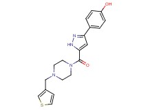 4-(5-{[4-(3-thienylmethyl)-1-piperazinyl]carbonyl}-1H-pyrazol-3-yl)phenol