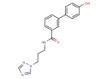 4'-hydroxy-N-[3-(1H-1,2,4-triazol-1-yl)propyl]biphenyl-3-carboxamide