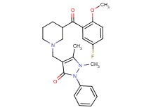4-{[3-(5-fluoro-2-methoxybenzoyl)-1-piperidinyl]methyl}-1,5-dimethyl-2-phenyl-1,2-dihydro-3H-pyrazol-3-one