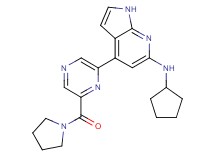 N-cyclopentyl-4-[6-(pyrrolidin-1-ylcarbonyl)pyrazin-2-yl]-1H-pyrrolo[2,3-b]pyridin-6-amine