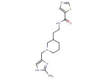 N-(2-{1-[(2-methyl-1H-imidazol-4-yl)methyl]piperidin-3-yl}ethyl)-1,3-thiazole-5-carboxamide