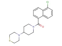4-[1-(5-chloro-1-naphthoyl)piperidin-4-yl]thiomorpholine