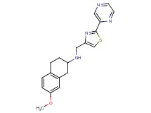 (7-methoxy-1,2,3,4-tetrahydronaphthalen-2-yl)[(2-pyrazin-2-yl-1,3-thiazol-4-yl)methyl]amine