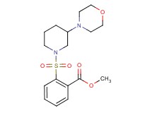 methyl 2-{[3-(4-morpholinyl)-1-piperidinyl]sulfonyl}benzoate