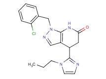 1-(2-chlorobenzyl)-4-(1-propyl-1H-imidazol-2-yl)-1,4,5,7-tetrahydro-6H-pyrazolo[3,4-b]pyridin-6-one
