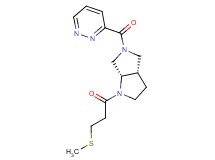 (3aS,6aS)-1-[3-(methylthio)propanoyl]-5-(pyridazin-3-ylcarbonyl)octahydropyrrolo[3,4-b]pyrrole