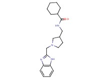N-{[1-(1H-benzimidazol-2-ylmethyl)pyrrolidin-3-yl]methyl}cyclohexanecarboxamide