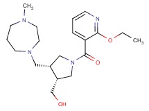 {(3R*,4R*)-1-[(2-ethoxypyridin-3-yl)carbonyl]-4-[(4-methyl-1,4-diazepan-1-yl)methyl]pyrrolidin-3-yl}methanol