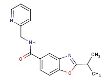 2-isopropyl-N-(2-pyridinylmethyl)-1,3-benzoxazole-5-carboxamide