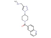 N-methyl-1-{1-[1-(6-quinolinylcarbonyl)-4-piperidinyl]-1H-1,2,3-triazol-4-yl}methanamine bis(trifluoroacetate)