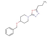 4-(benzyloxy)-1-(5-propyl-1,3,4-oxadiazol-2-yl)piperidine