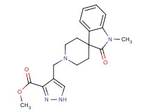 methyl 4-[(1-methyl-2-oxo-1,2-dihydro-1'H-spiro[indole-3,4'-piperidin]-1'-yl)methyl]-1H-pyrazole-3-carboxylate