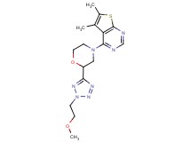 4-{2-[2-(2-methoxyethyl)-2H-tetrazol-5-yl]morpholin-4-yl}-5,6-dimethylthieno[2,3-d]pyrimidine