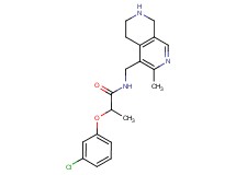 2-(3-chlorophenoxy)-N-[(3-methyl-5,6,7,8-tetrahydro-2,7-naphthyridin-4-yl)methyl]propanamide