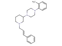 1-(2-methylphenyl)-4-{1-[(2E)-3-phenyl-2-propen-1-yl]-3-piperidinyl}piperazine