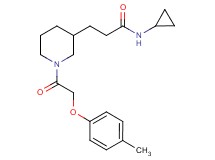 N-cyclopropyl-3-{1-[(4-methylphenoxy)acetyl]-3-piperidinyl}propanamide