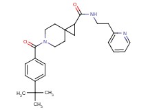 6-(4-tert-butylbenzoyl)-N-[2-(2-pyridinyl)ethyl]-6-azaspiro[2.5]octane-1-carboxamide