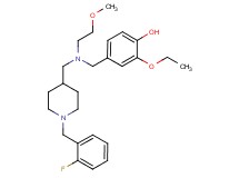 2-ethoxy-4-{[{[1-(2-fluorobenzyl)-4-piperidinyl]methyl}(2-methoxyethyl)amino]methyl}phenol