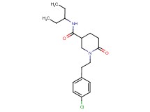 1-[2-(4-chlorophenyl)ethyl]-N-(1-ethylpropyl)-6-oxo-3-piperidinecarboxamide