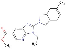 methyl 3-ethyl-2-[(3aR*,7aS*)-5-methyl-1,3,3a,4,7,7a-hexahydro-2H-isoindol-2-yl]-3H-imidazo[4,5-b]pyridine-6-carboxylate