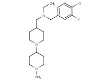 (4-chloro-3-fluorobenzyl)ethyl[(1'-methyl-1,4'-bipiperidin-4-yl)methyl]amine