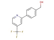 {4-[4-(trifluoromethyl)-2-pyridinyl]phenyl}methanol