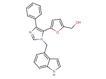 {5-[1-(1H-indol-4-ylmethyl)-4-phenyl-1H-imidazol-5-yl]-2-furyl}methanol