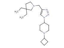 1-cyclobutyl-4-{4-[(3,3-diethylpyrrolidin-1-yl)methyl]-1H-1,2,3-triazol-1-yl}piperidine
