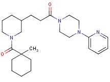 1-(3-{1-[(1-methylcyclohexyl)carbonyl]-3-piperidinyl}propanoyl)-4-(2-pyridinyl)piperazine
