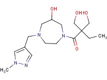 2-ethyl-2-({6-hydroxy-4-[(1-methyl-1H-pyrazol-4-yl)methyl]-1,4-diazepan-1-yl}carbonyl)propane-1,3-diol