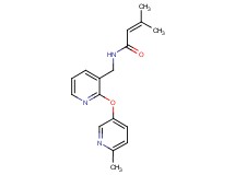 3-methyl-N-({2-[(6-methylpyridin-3-yl)oxy]pyridin-3-yl}methyl)but-2-enamide