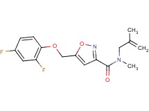 5-[(2,4-difluorophenoxy)methyl]-N-methyl-N-(2-methylprop-2-en-1-yl)isoxazole-3-carboxamide