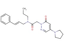 2-(6-oxo-4-pyrrolidin-1-ylpyridazin-1(6H)-yl)-N-[(2E)-3-phenylprop-2-en-1-yl]-N-propylacetamide