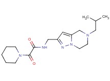 N-[(5-isobutyl-4,5,6,7-tetrahydropyrazolo[1,5-a]pyrazin-2-yl)methyl]-2-oxo-2-piperidin-1-ylacetamide