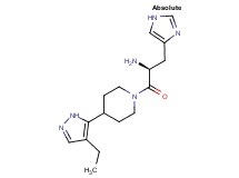 (2S)-1-[4-(4-ethyl-1H-pyrazol-5-yl)piperidin-1-yl]-3-(1H-imidazol-4-yl)-1-oxopropan-2-amine