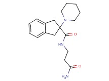 N-(3-amino-3-oxopropyl)-2-(1-piperidinyl)-2-indanecarboxamide
